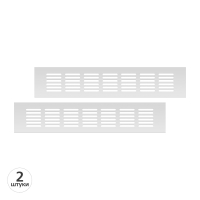 Вентиляционная решетка Благовест серебро (300x60 мм) (2шт.)