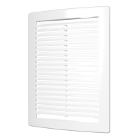 Вентиляционная решетка прямоугольная наклонная с сеткой, с рамкой ЭРА 1825РЦ