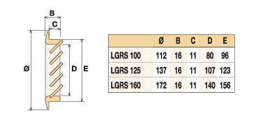 Деревянная вентиляционная решетка, бук 172