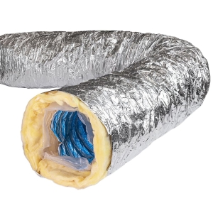 Воздуховод утепленный гибкий антибактериальный AFS SONOAFS ALU Hygiene (203 мм/10 м)