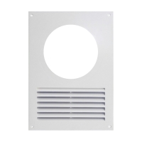Вентиляционная решетка прямоугольная пластиковая (с фланцем 100) Europlast Na10