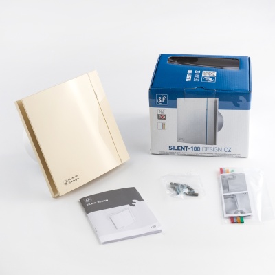 Вентилятор вытяжной бесшумный Soler Palau SILENT-100 CZ IVORY DESIGN 4C