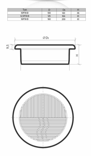 Вентиляционная решетка ЭРА 20РПКФ