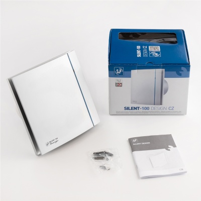 Вентилятор вытяжной бесшумный Soler Palau SILENT-100 CZ SILVER DESIGN 