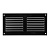 Вентиляционная решетка радиаторная Europlast MR2010M, чёрная
