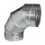 Отвод 90º круглый (оц. сталь) (160  мм)