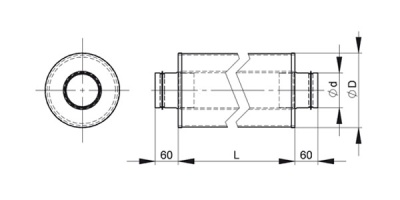 Шумоглушитель 125/0,5