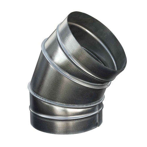 Отвод 45° круглый (оц. сталь) (125 мм) Отвод 45° круглый (оц. сталь) (125 мм)
