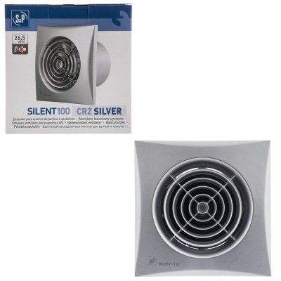 Накладной вентилятор Soler Palau SILENT-100 CRZ SILVER Накладной вентилятор Soler Palau SILENT-100 CRZ SILVER