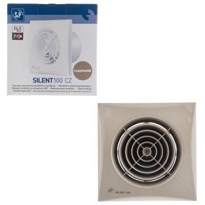Накладной вентилятор Soler Palau SILENT-100 CZ CHAMPAGNE
