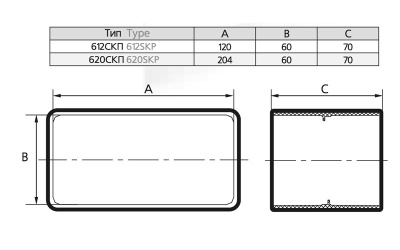 Соединитель канала 620СКП Соединитель канала 620СКП