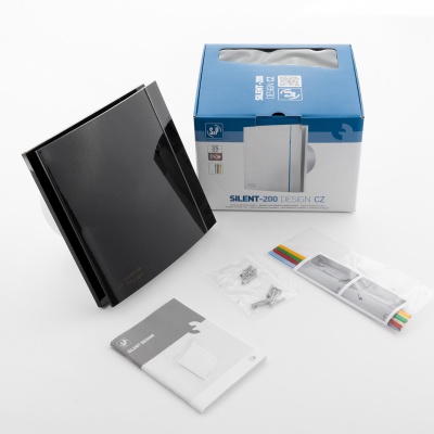 Накладной вентилятор Soler Palau SILENT-200 CZ BLACK DESIGN 4C Накладной вентилятор Soler Palau SILENT-200 CZ BLACK DESIGN 4C