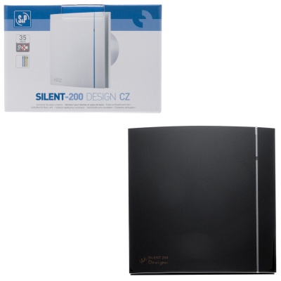 Накладной вентилятор Soler Palau SILENT-200 CZ BLACK DESIGN 4C Накладной вентилятор Soler Palau SILENT-200 CZ BLACK DESIGN 4C